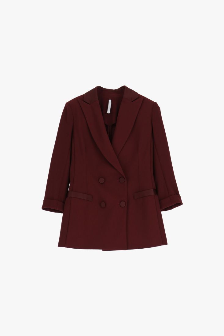 TAILLEUR GIACCA DOPPIOPETTO CON REVER A LANCIA IMPERIAL MARSALA