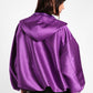 Giubbotto oversize effetto satin con cappuccio e taschini IMPERIAL
