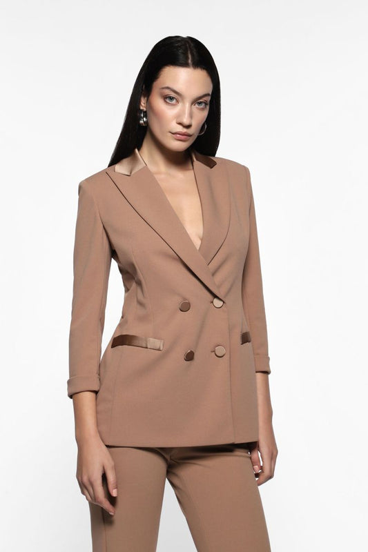TAILLEUR GIACCA DOPPIOPETTO CON REVER A LANCIA IMPERIAL CAMMELLO