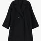 Cappotto lungo oversize doppiopetto monocolour con revers classici IMPERIAL