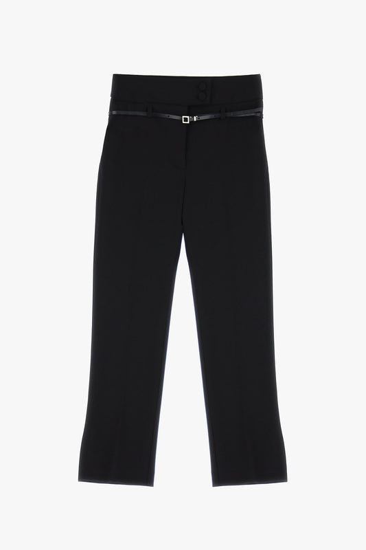 Pantaloni straight monocolour con chiusura laterale e cintura IMPERIAL