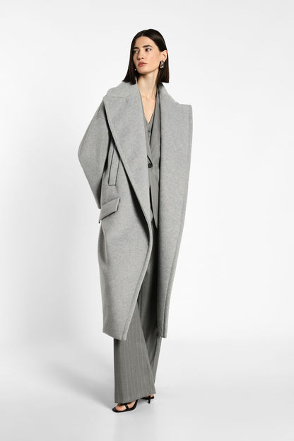 Cappotto lungo oversize monocolour con rever classici IMPERIAL