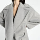 Cappotto lungo oversize monocolour con rever classici IMPERIAL