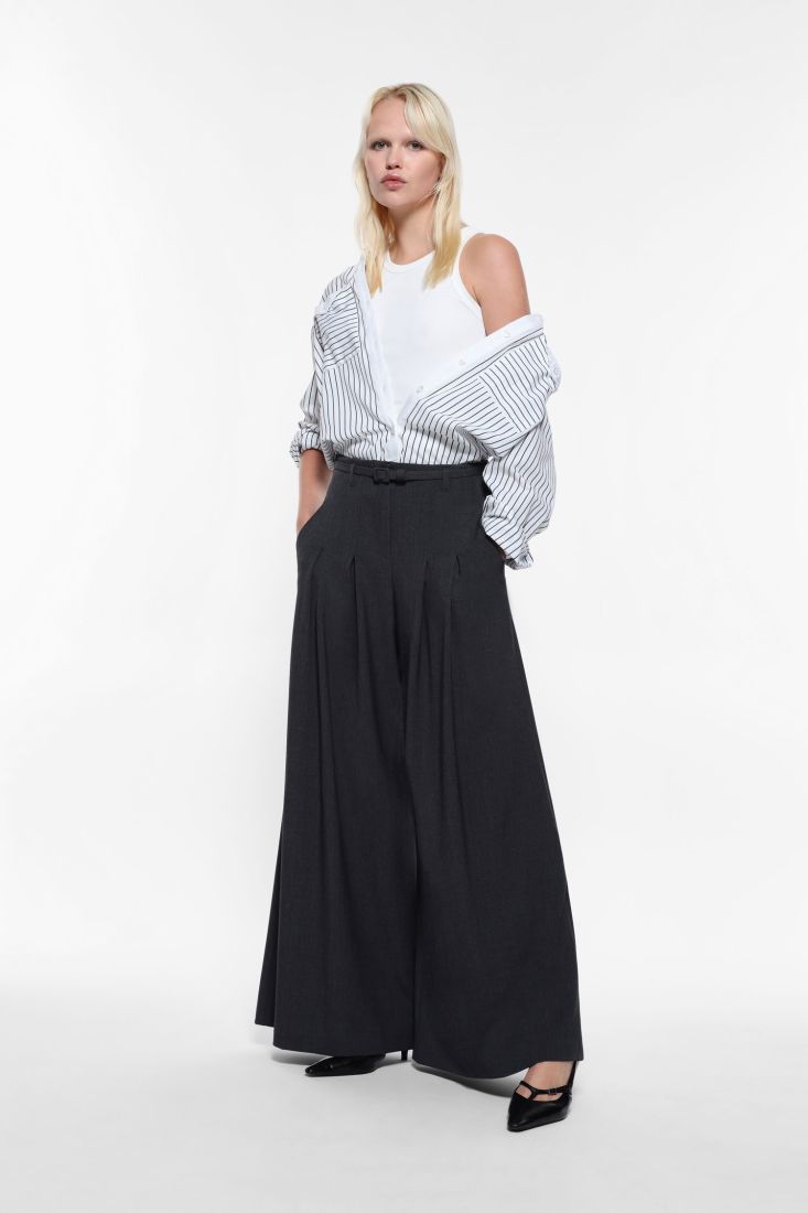 Pantaloni a palazzo con cintura IMPERIAL.