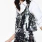 Top con paillettes e scollo squadrato IMPERIAL.