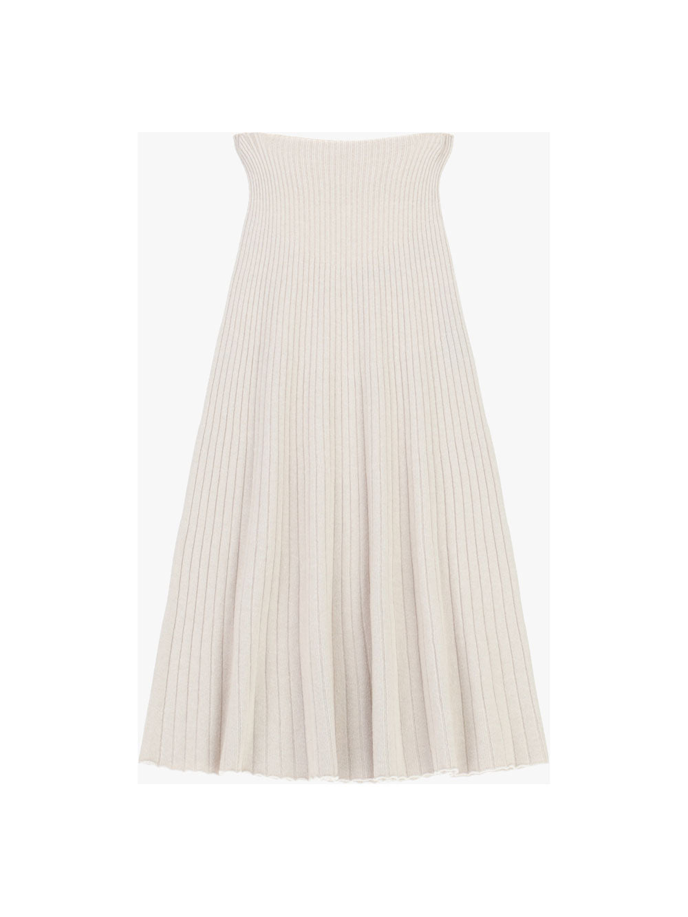 GONNA A COSTE IN MAGLIA G3025872 GESSO IMPERIAL.