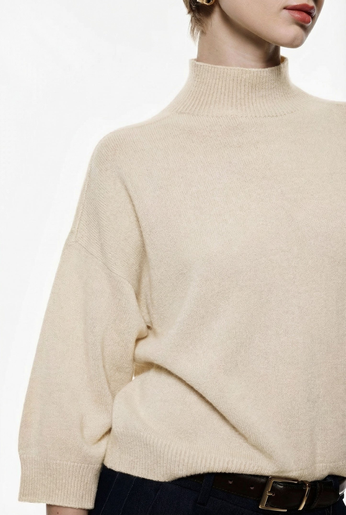 MAGLIA GIROCOLLO MANICHE A TRE QUARTI  M3025860 BUTTERFLY IMPERIAL.