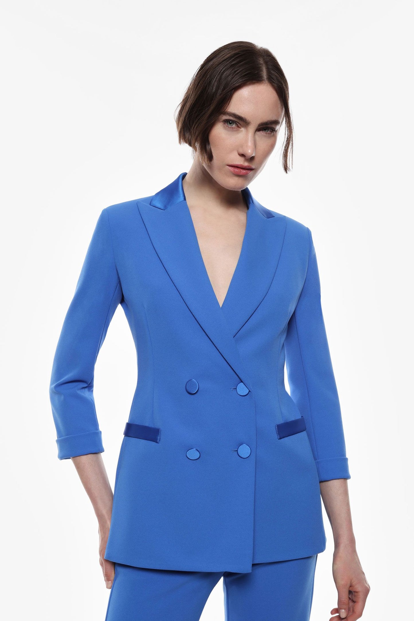 TAILLEUR GIACCA DOPPIOPETTO CON REVER A LANCIA INDACO IMPERIAL