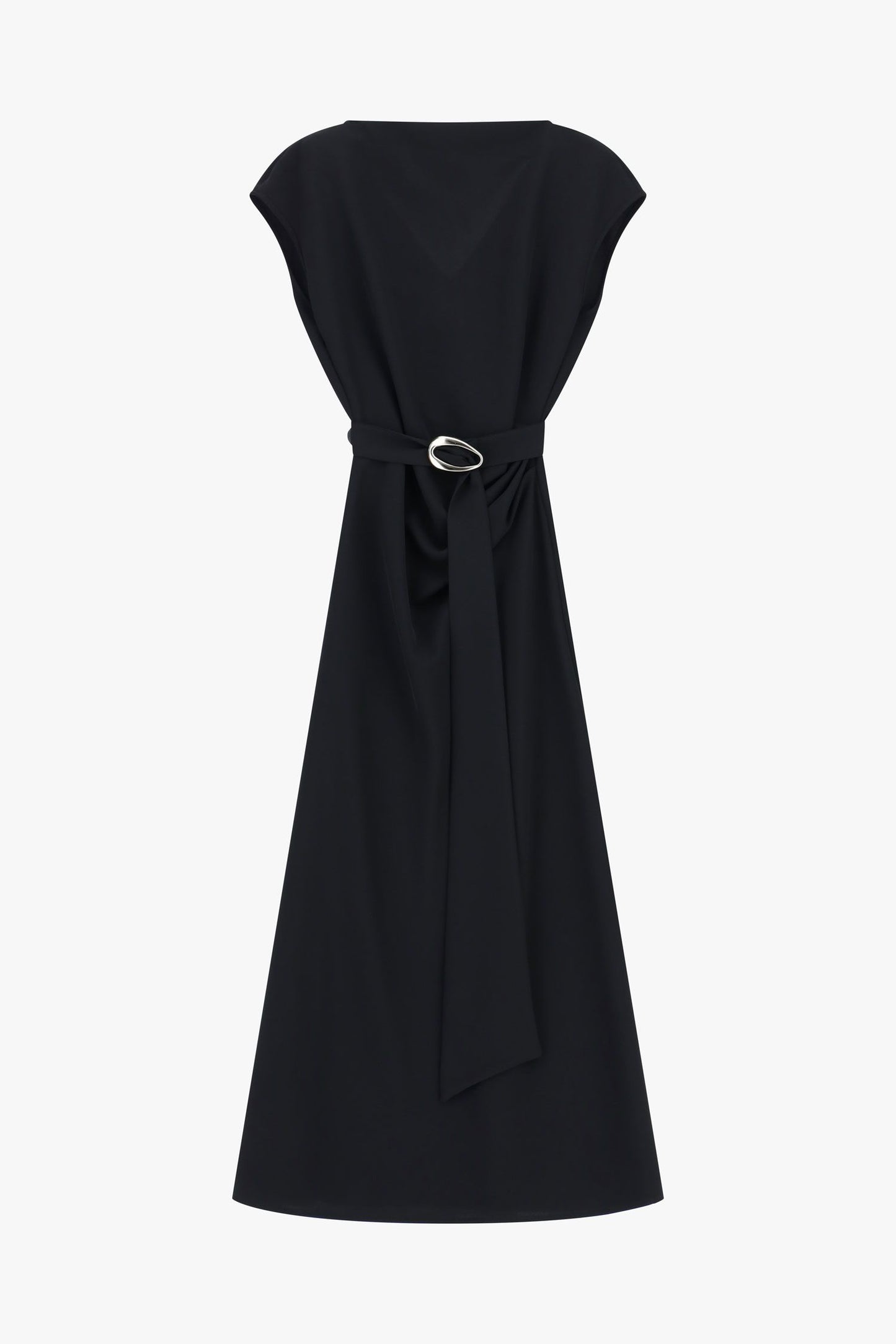 ABITO LUNGO CON SCOLLO SINTETICO AFSTKSB/AFSTKER NERO IMPERIAL.