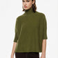 MAGLIA TURTLENECK MANICHE A MEZZO BRACCIO M3025859 OLIO IMPERIAL.