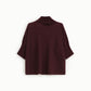 MAGLIA TURTLENECK MANICHE A MEZZO BRACCIO M3025859 PRUGNA IMPERIAL.
