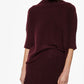 MAGLIA TURTLENECK MANICHE A MEZZO BRACCIO M3025859 PRUGNA IMPERIAL.