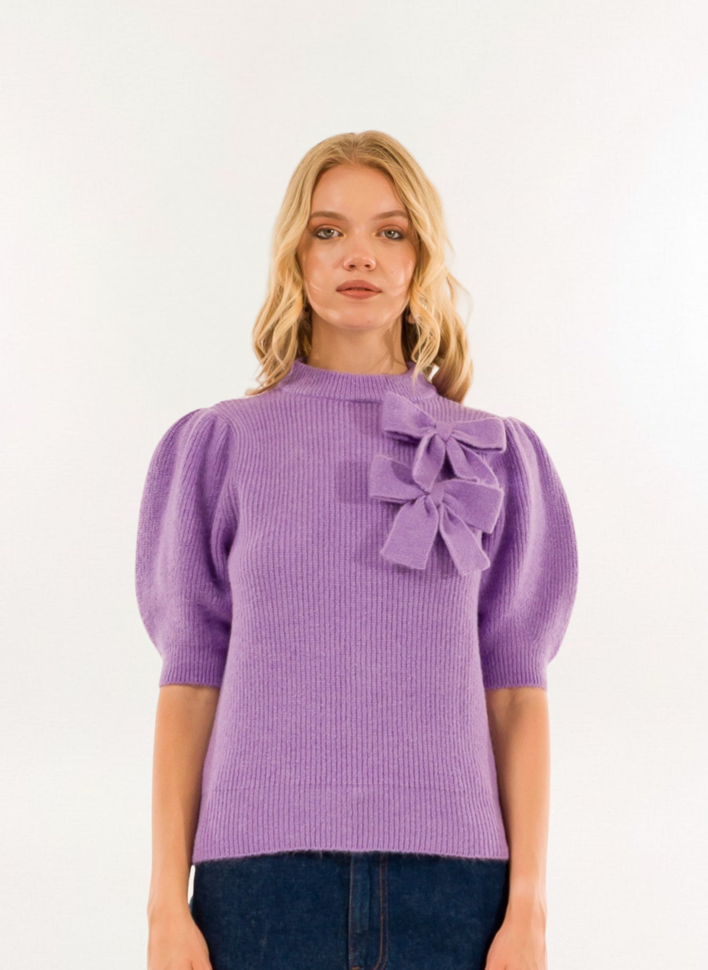 MAGLIA GIROCOLLO FIOCCHI 3M0931C LILLA  KONTATTO