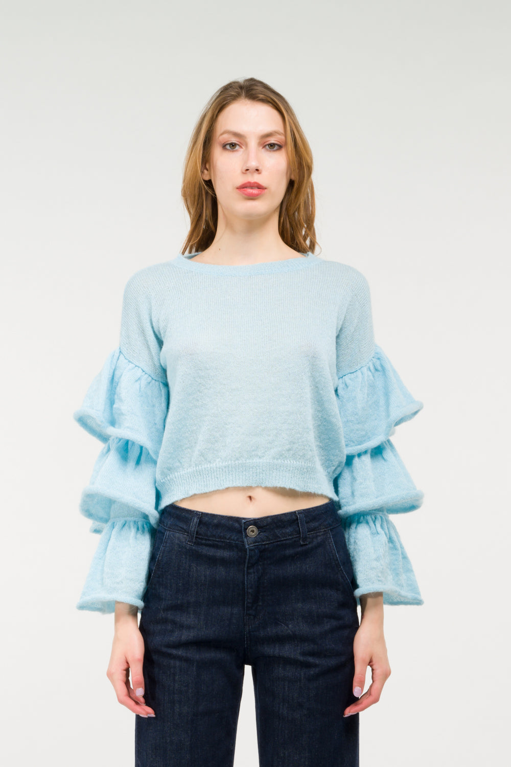 GIROCOLLO MANICHE ROUCHES KONTATTO