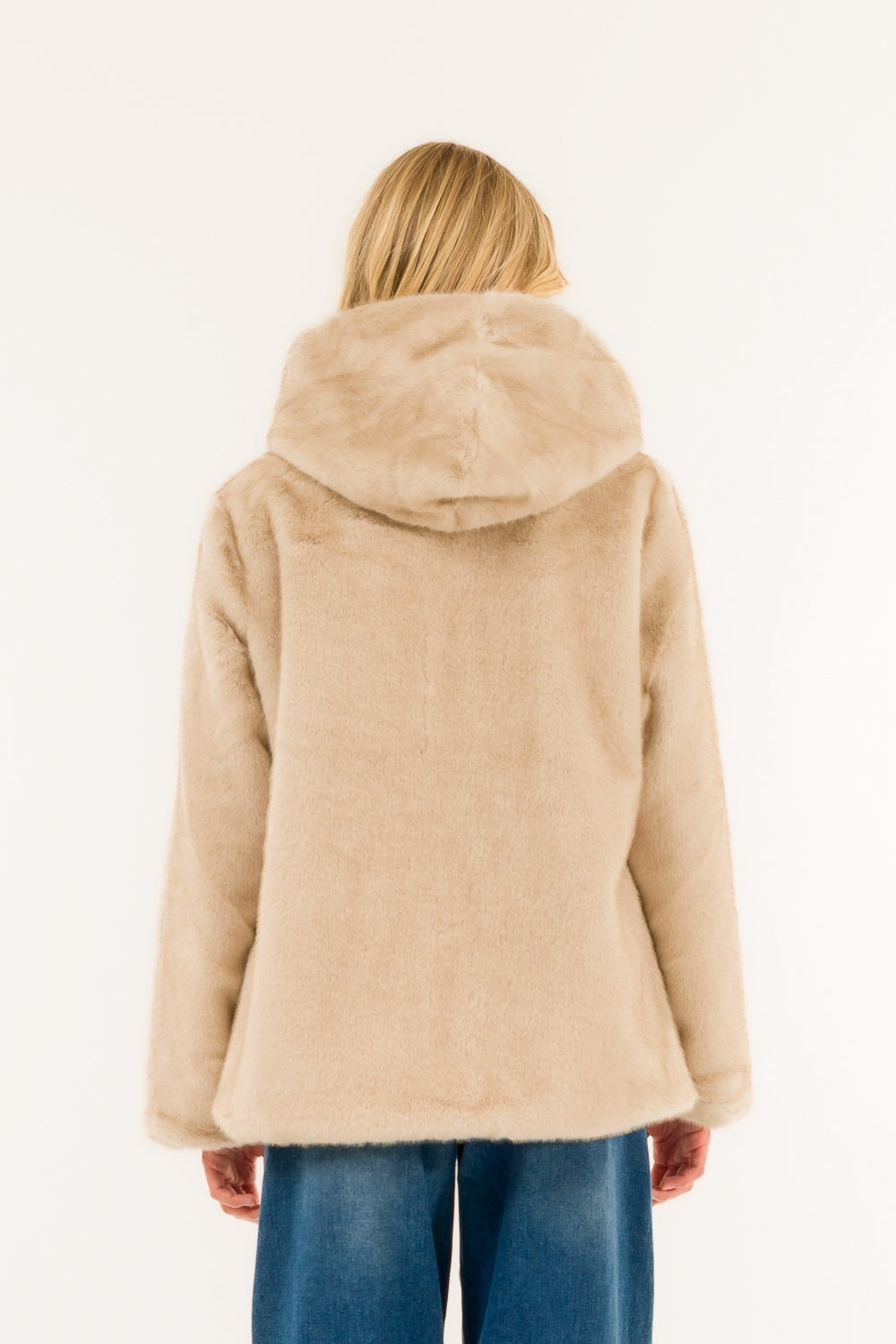 PELLICCIA ECO CAPPUCCIO SV400C BEIGE KONTATTO