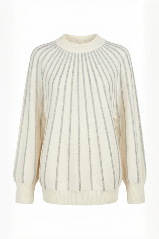 MAGLIA PIPISTRELLO XL66727 PANNA D'ELLE.