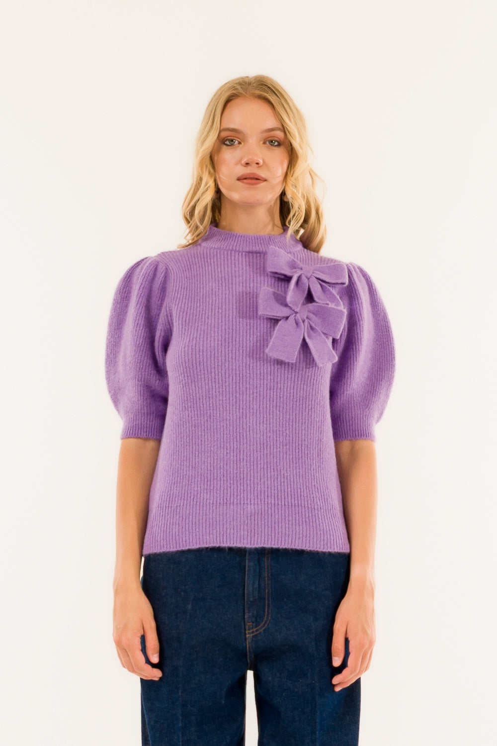 MAGLIA GIROCOLLO FIOCCHI 3M0931C LILLA  KONTATTO