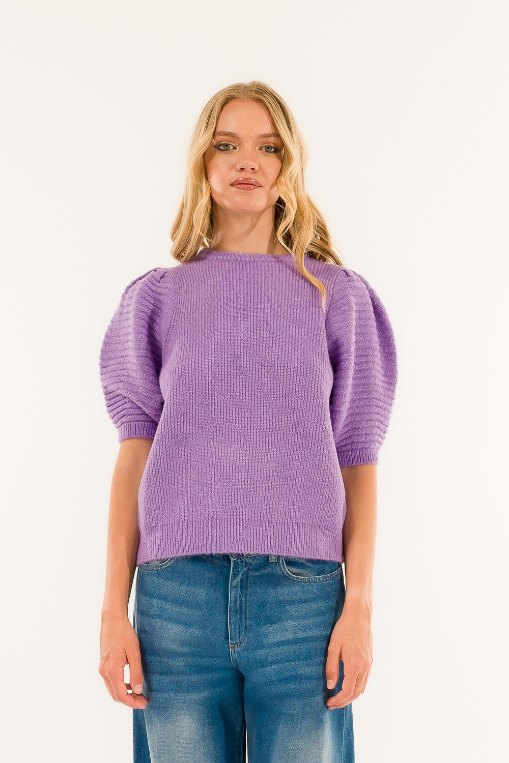 MAGLIA GIROCOLLO FIOCCHI 3M0932C LILLA/LILAC KONTATTO