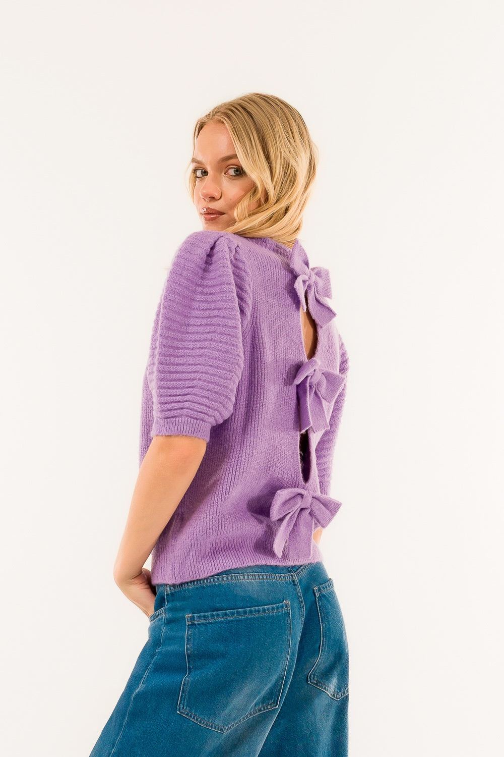 MAGLIA GIROCOLLO FIOCCHI 3M0932C LILLA/LILAC KONTATTO