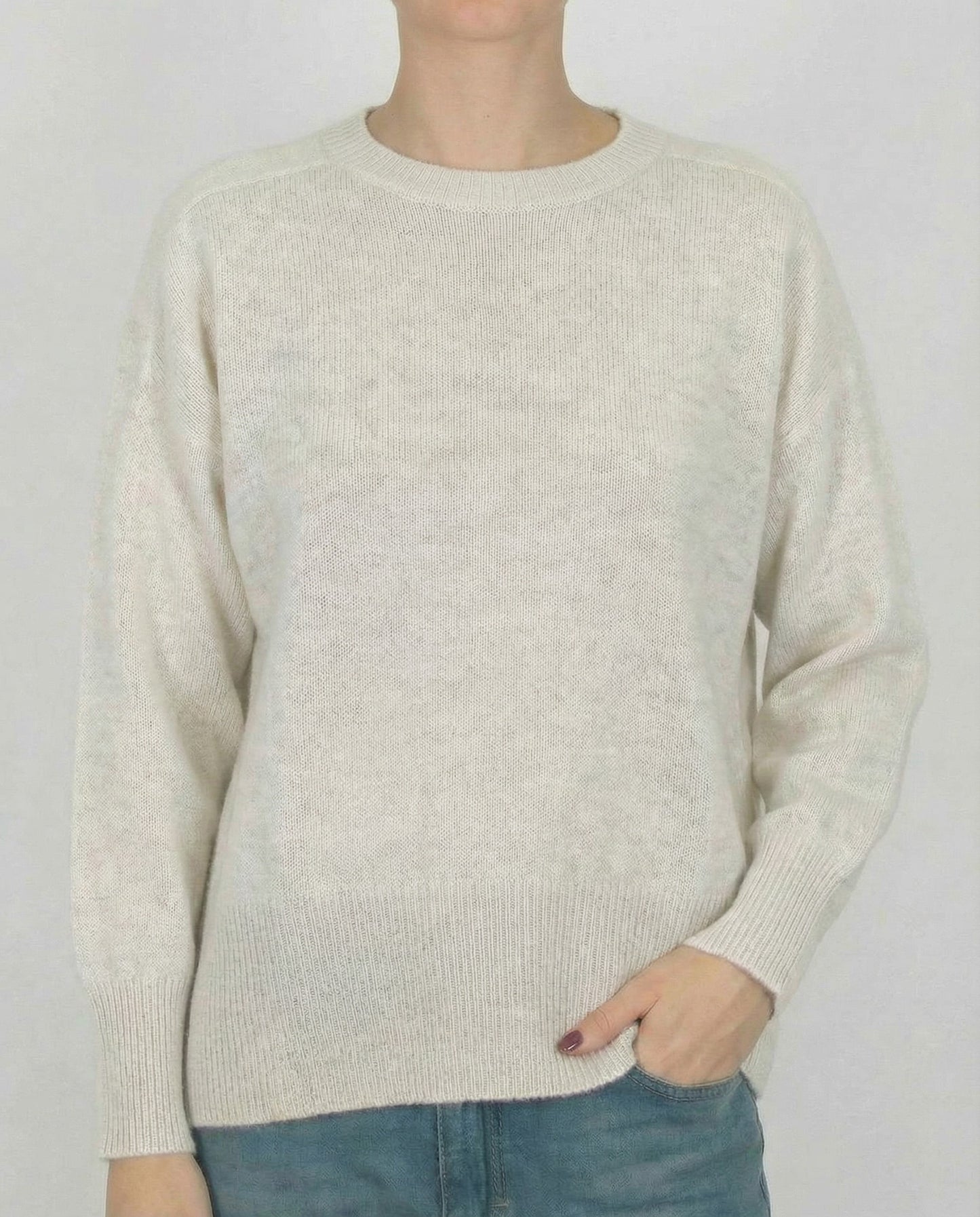 MAGLIA GIROCOLLO IN MISTO CASHMERE STUCCO 64540AI25 VISONE TENSIONE IN.
