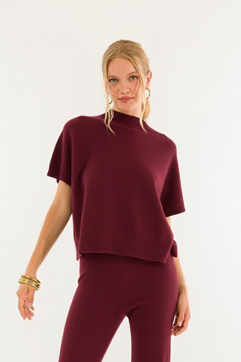 MAGLIA-SMANICATA-3M0840C-BURGUNDI-KONTATTO