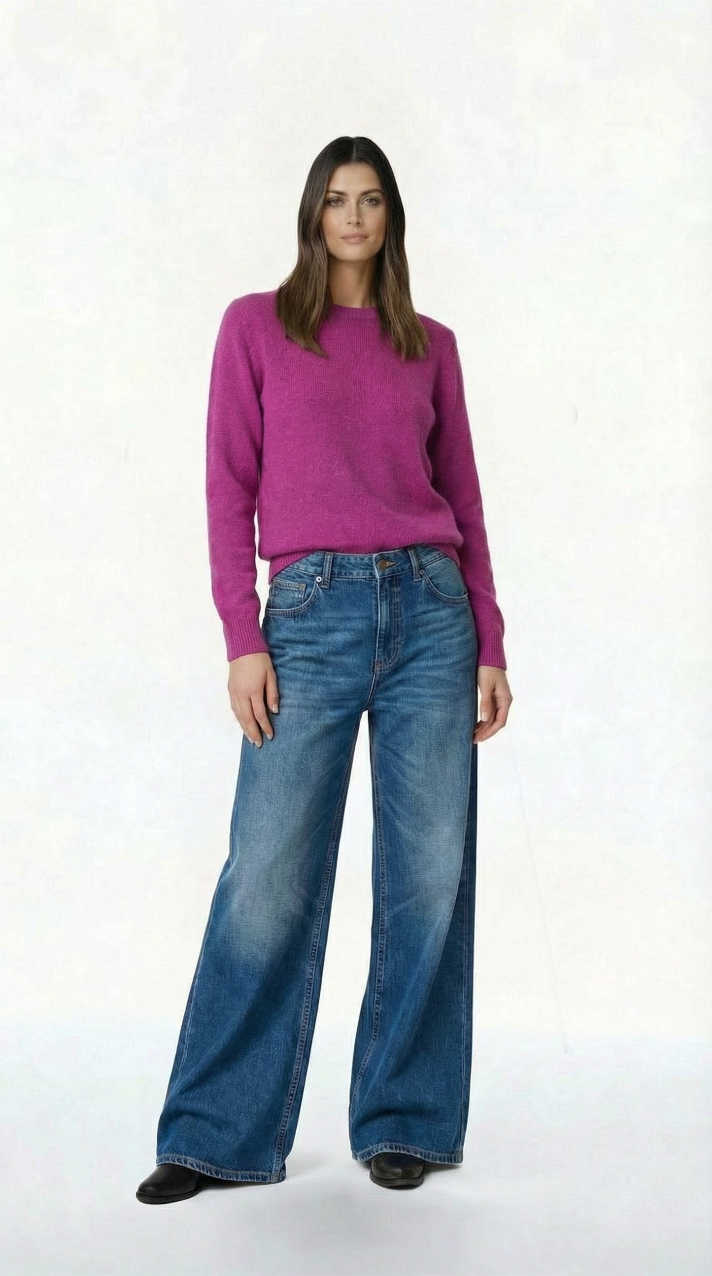 MAGLIA GIROCOLLO MISTO CASHMIRE D81026-APP5 TENSIONE IN.