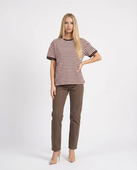 MAGLIA 26M4121 ROSA/MORO/MORO TENSIONE IN.
