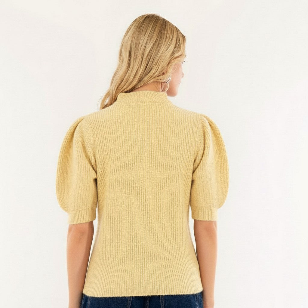 MAGLIA GIROCOLLO FIOCCHI 3M0931C GIALLO PASTELLO KONTATTO