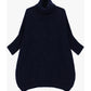 MAGLIA OVERSIZE COLLO ALTO M3025889 BLU IMPERIAL.
