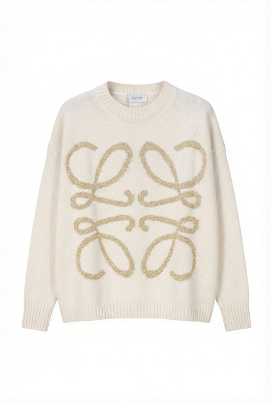 MAGLIA RICAMI W5HMJ41A400LX WHITE MOTEL.