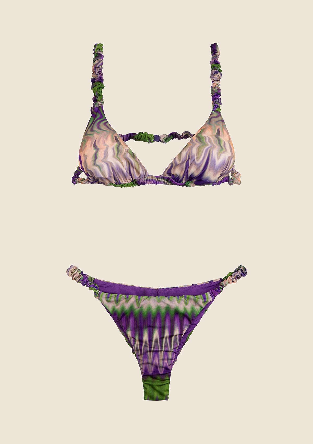 Bikini Donna Triangolo con Slip Fisso Fantasia 0430-X20