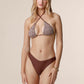 ME FUI Bikini Donna Triangolo con Slip Fisso Marrone 0310-BN