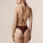 ME FUI Bikini Donna Triangolo con Slip Fisso Marrone 0310-BN