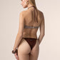 ME FUI Bikini Donna Me fui Fascia con Ferretto e Slip Regolabile Marrone 0311-BN