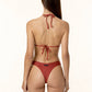 Bikini Donna Me Fui Triangolo alto con Slip fisso Red Clay SW0100-RC