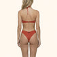 Bikini Donna Me Fui Reggiseno con Ferretto e Slip Fisso Red Clay SW0102RC