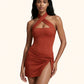 Pareo Corto Donna Me Fui Red Clay SW0106-RC
