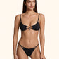 Bikini Donna Me fui Triangolo con Slip regolabile Nero SW0110-BK