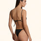 Bikini Donna Me fui Triangolo con Slip regolabile Nero SW0110-BK