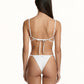 Bikini Donna Me fui Triangolo con Slip regolabile Bianco SW0110-WH