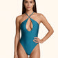 Monokini Donna Me fui Petrolio SW0122-PT