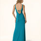 Vestito lungo Donna Me fui Petrolio SW0126-PT