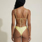 Bikini Donna Me Fui Triangolo con Slip Americano fisso Light Yellow SW0130-LW