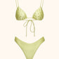 Bikini Donna Me Fui Triangolo con Slip Americano fisso Light Yellow SW0130-LW