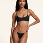 Bikini Donna Me fui Top con Slip fisso Nero SW0131-BK