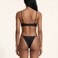 Bikini Donna Me fui Top con Slip fisso Nero SW0131-BK