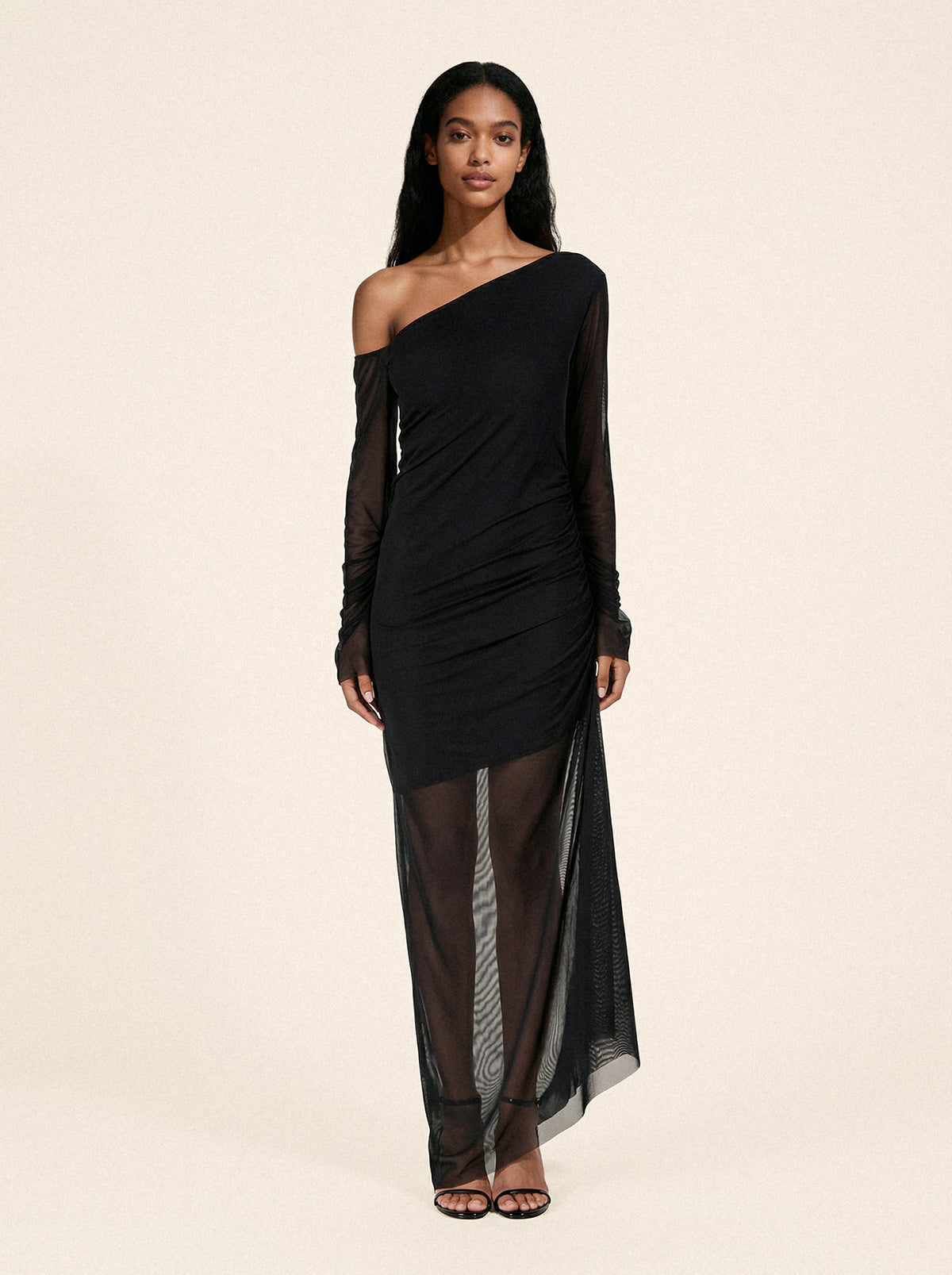 Vestito Lungo Donna Me Fui Nero SW0136-BK