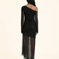 Vestito Lungo Donna Me Fui Nero SW0136-BK