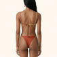 Bikini Donna Me Fui Fascia con Slip Regolabile Red Clay SW0141-RC