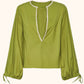 Camicia Donna Me fui Verde Militare SW0217-MG